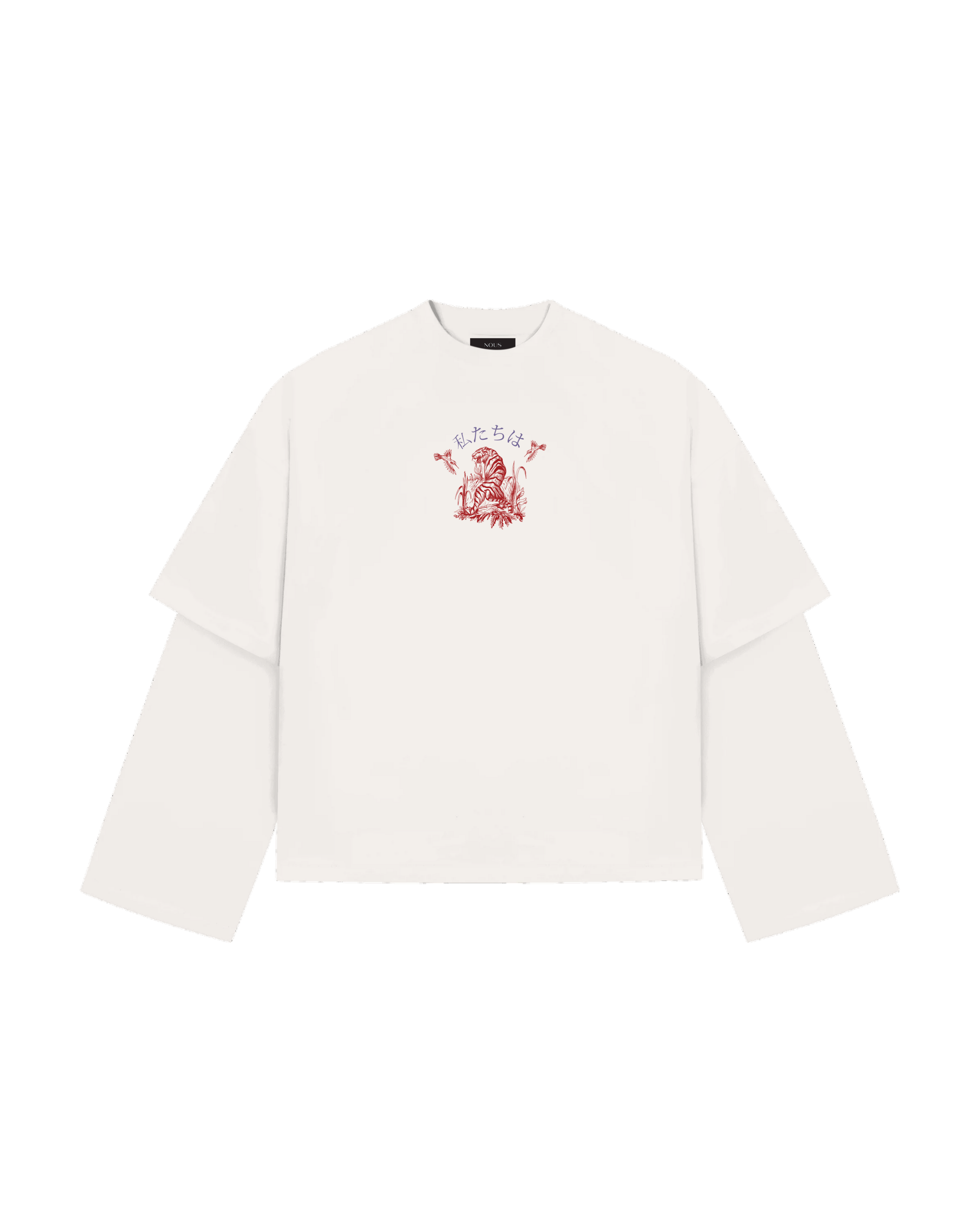 JAPAN DOUBLE-LAYER LONGLEEVE - WHITE