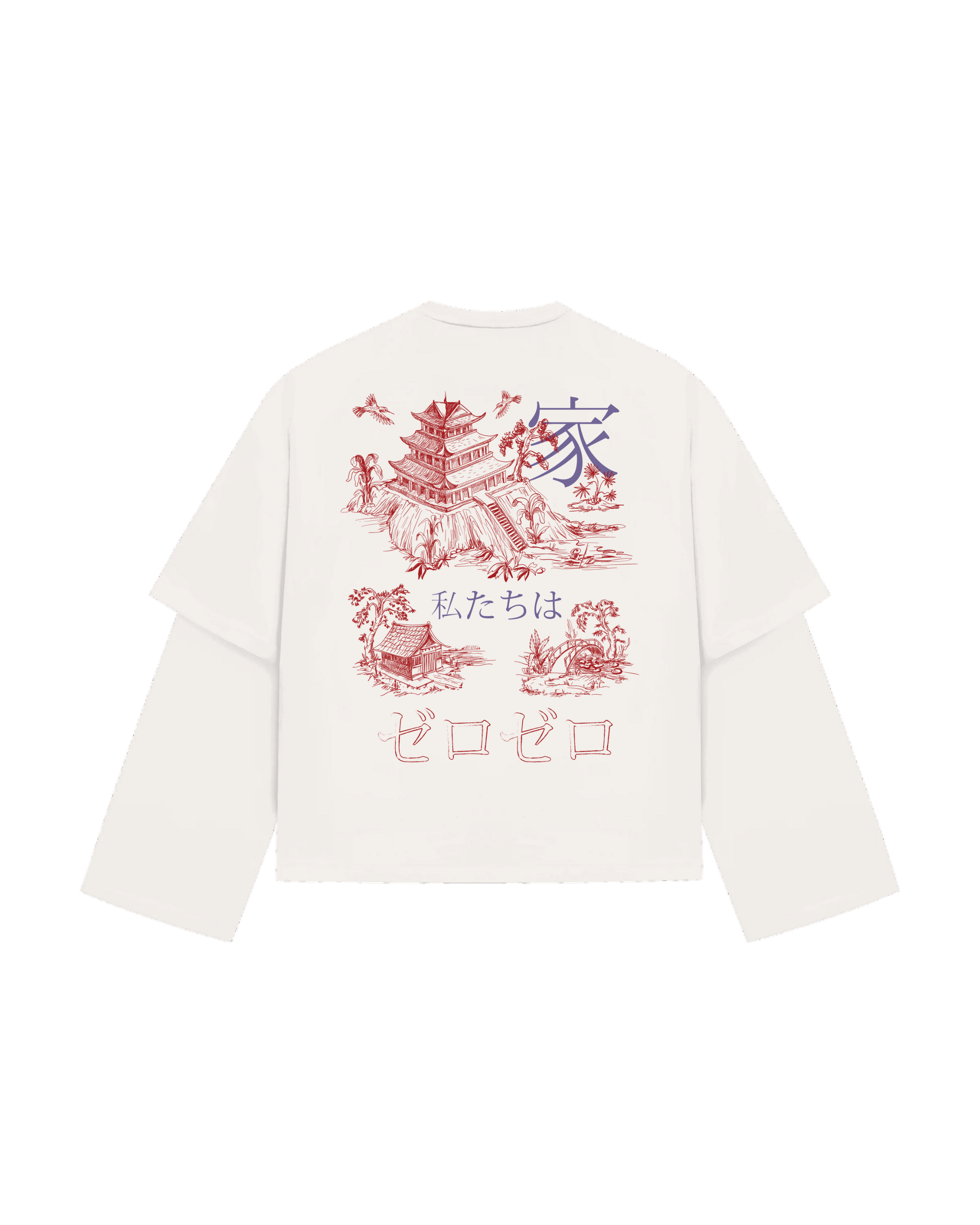 JAPAN DOUBLE-LAYER LONGLEEVE - WHITE